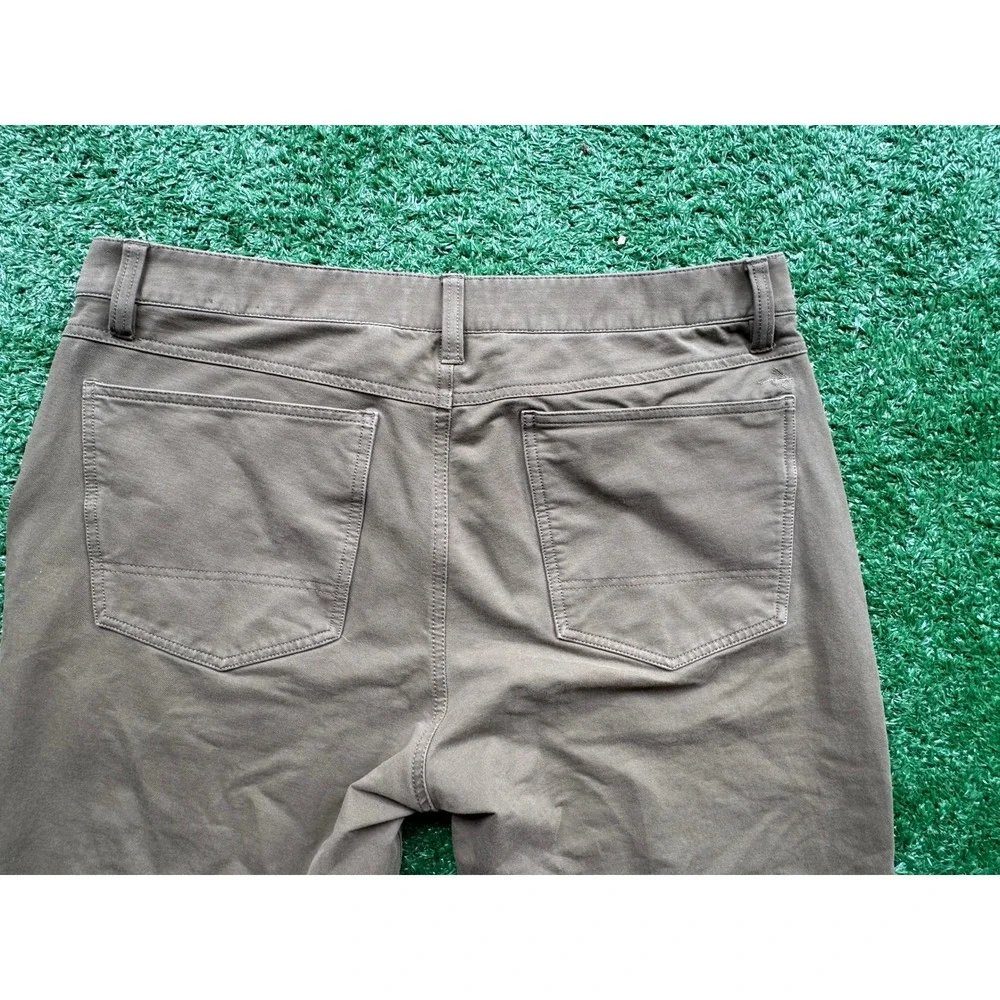Orvis Mens 5 Pocket Pants Olive Drab Khaki Straight Leg 36x30 Outdoor Casual - Picture 5 of 11